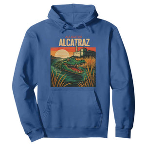 Alligator Alcatraz Hoodie Retro Florida Swamp Political Prison TS02 Royal Blue Print Your Wear