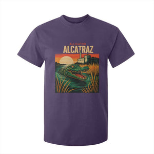 Alligator Alcatraz T Shirt For Kid Retro Florida Swamp Political Prison TS02 Purple Print Your Wear
