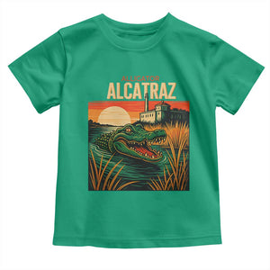 Alligator Alcatraz Toddler T Shirt Retro Florida Swamp Political Prison TS02 Irish Green Print Your Wear
