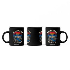 Alligator Alcatraz Political Coffee Mug Florida Prison State Retro Sunset TS02 Print Your Wear