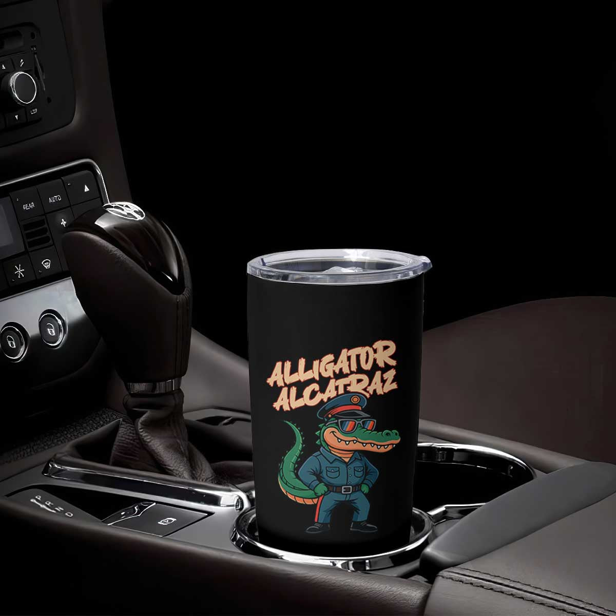 Alligator Alcatraz Political Tumbler Cup Funny Florida Gator Cop with Attitude TS02 Print Your Wear