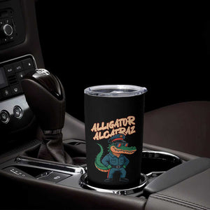 Alligator Alcatraz Political Tumbler Cup Funny Florida Gator Cop with Attitude TS02 Print Your Wear