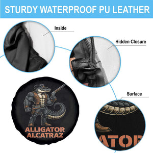 Alligator Alcatraz Gunslinger Spare Tire Cover Swamp Outlaw Satire Patriotic Rebel TS02 Print Your Wear
