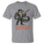 Alligator Alcatraz Gunslinger T Shirt Swamp Outlaw Satire Patriotic Rebel TS02 Sport Gray Print Your Wear