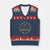 Alligator Alcatraz 2025 V-Neck Knit Sweater Vest Gator Lockdown Political Satire Barbed Wire Swamp Humor TS02 Navy Red Print Your Wear