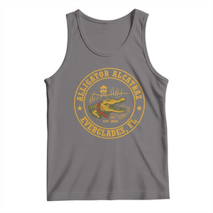 Alligator Alcatraz Everglades FL Tank Top Vintage Political Satire Swamp Prison Humor TS02 Deep Heather Print Your Wear