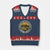Alligator Alcatraz Everglades Florida V-Neck Knit Sweater Vest Vintage Political Satire Retro TS02 Navy Red Print Your Wear