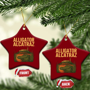 Alligator Alcatraz Florida Ceramic Ornament Political Swamp Prison Dark Humor TS02 Print Your Wear