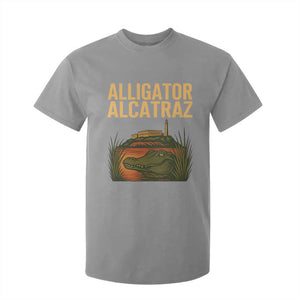 Alligator Alcatraz Florida T Shirt For Kid Political Swamp Prison Dark Humor TS02 Sport Gray Print Your Wear
