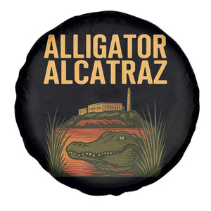 Alligator Alcatraz Florida Spare Tire Cover Political Swamp Prison Dark Humor TS02 Print Your Wear