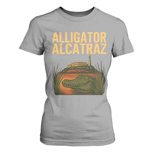 Alligator Alcatraz Florida T Shirt For Women Political Swamp Prison Dark Humor TS02 Sport Gray Print Your Wear