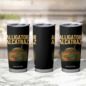 Alligator Alcatraz Florida Tumbler Cup Political Swamp Prison Dark Humor TS02 Print Your Wear