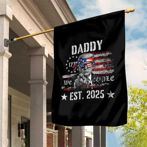 Patriotic Daddy Est 2025 Garden Flag Funny Trump 1776 We The People American Flag TS02 Print Your Wear