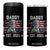Patriotic Daddy Est 2025 4 in 1 Can Cooler Tumbler Funny Trump 1776 We The People American Flag TS02 One Size: 16 oz Black Print Your Wear