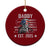 Patriotic Daddy Est 2025 Ceramic Ornament Funny Trump 1776 We The People American Flag TS02 1pc Red Print Your Wear
