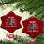 Patriotic Daddy Est 2025 Ceramic Ornament Funny Trump 1776 We The People American Flag TS02 Print Your Wear