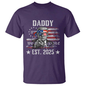 Patriotic Daddy Est 2025 T Shirt Funny Trump 1776 We The People American Flag TS02 Purple Print Your Wear