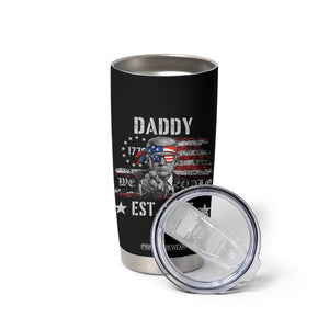 Patriotic Daddy Est 2025 Tumbler Cup Funny Trump 1776 We The People American Flag TS02 Print Your Wear