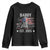 Patriotic Daddy Est 2025 Youth Sweatshirt Funny Trump 1776 We The People American Flag TS02 Black Print Your Wear