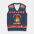 Funny Trump Tariff Daddy V-Neck Knit Sweater Vest Tariffed Your Mom Last Night Political Humor TS02 Navy Red Print Your Wear