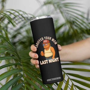 Funny Trump Tariff Daddy Skinny Tumbler Tariffed Your Mom Last Night Political Humor TS02 Print Your Wear