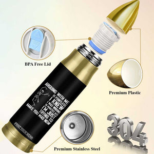 Funny Skeleton Sarcastic Bullet Tumbler Arguing With Me Is Pointless Smartmouths TS02 Print Your Wear