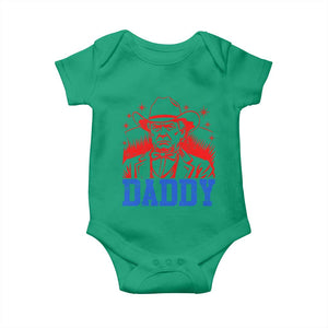Cowboy Trump Daddy Baby Onesie Western Politica Patriotic Americans TS02 Irish Green Print Your Wear