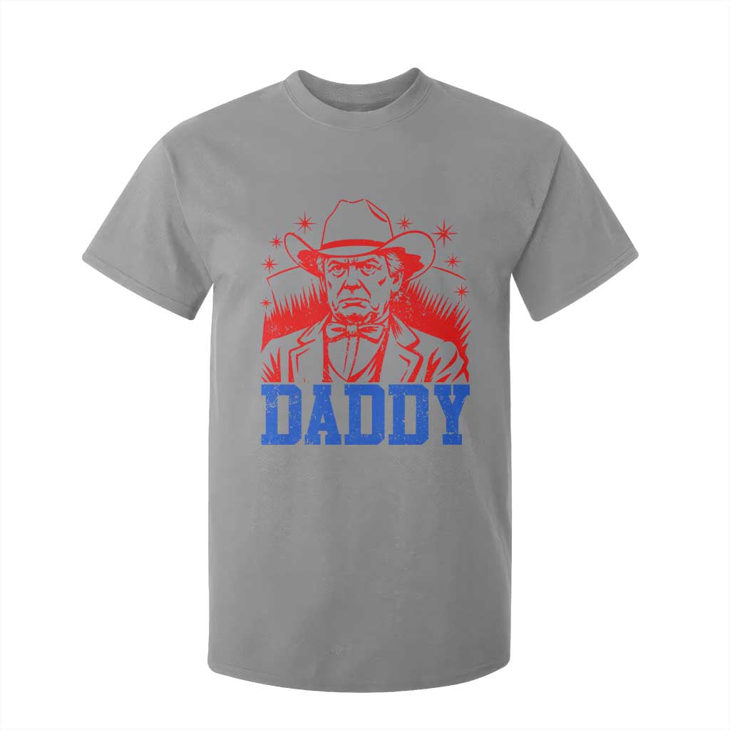 Cowboy Trump Daddy T Shirt For Kid Western Politica Patriotic Americans TS02 Sport Gray Print Your Wear