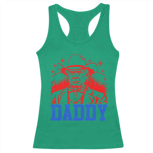 Cowboy Trump Daddy Racerback Tank Top Western Politica Patriotic Americans TS02 Irish Green Print Your Wear