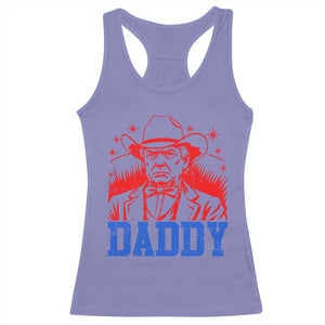 Cowboy Trump Daddy Racerback Tank Top Western Politica Patriotic Americans TS02 Violet Print Your Wear