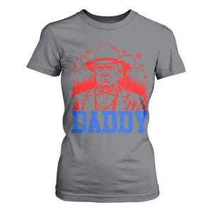 Cowboy Trump Daddy T Shirt For Women Western Politica Patriotic Americans TS02 Charcoal Print Your Wear