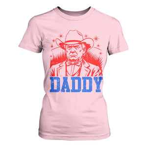 Cowboy Trump Daddy T Shirt For Women Western Politica Patriotic Americans TS02 Light Pink Print Your Wear