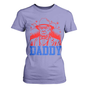 Cowboy Trump Daddy T Shirt For Women Western Politica Patriotic Americans TS02 Violet Print Your Wear