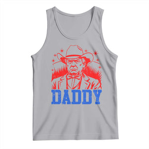 Cowboy Trump Daddy Tank Top Western Politica Patriotic Americans TS02 Athletic Heather Print Your Wear