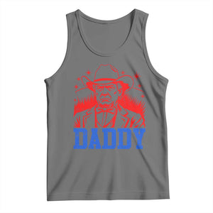 Cowboy Trump Daddy Tank Top Western Politica Patriotic Americans TS02 Black Heather Print Your Wear