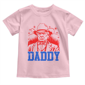 Cowboy Trump Daddy Toddler T Shirt Western Politica Patriotic Americans TS02 Light Pink Print Your Wear