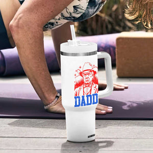 Cowboy Trump Daddy Tumbler With Handle Western Politica Patriotic Americans TS02 Print Your Wear
