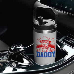 Cowboy Trump Daddy Flip Straw Tumbler Western Politica Patriotic Americans TS02 Print Your Wear