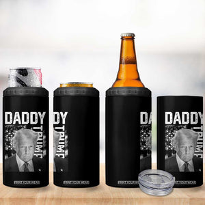 Daddy Trump 4 in 1 Can Cooler Tumbler Patriotic American Flag TS02 Print Your Wear