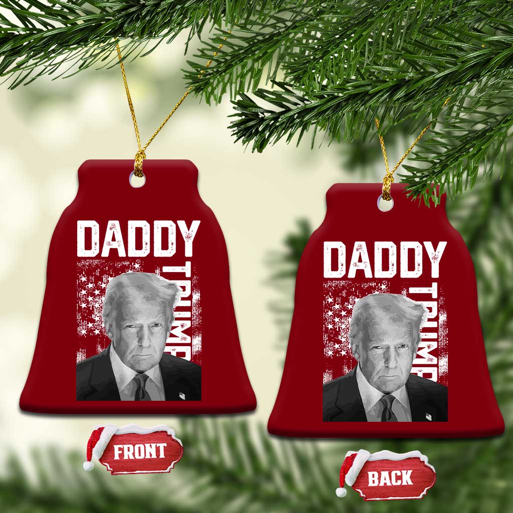 Daddy Trump Ceramic Ornament Patriotic American Flag TS02 Print Your Wear