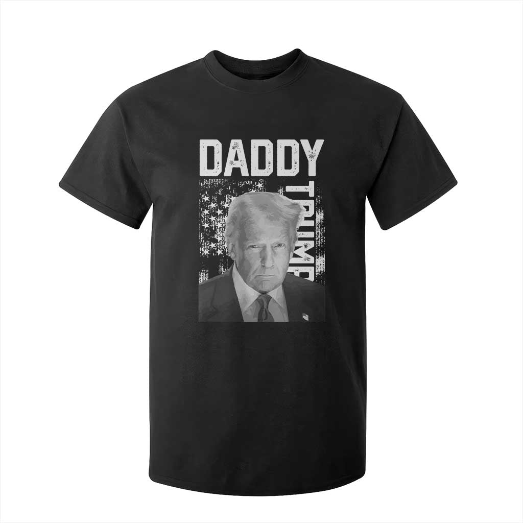 Daddy Trump T Shirt For Kid Patriotic American Flag TS02 Black Print Your Wear