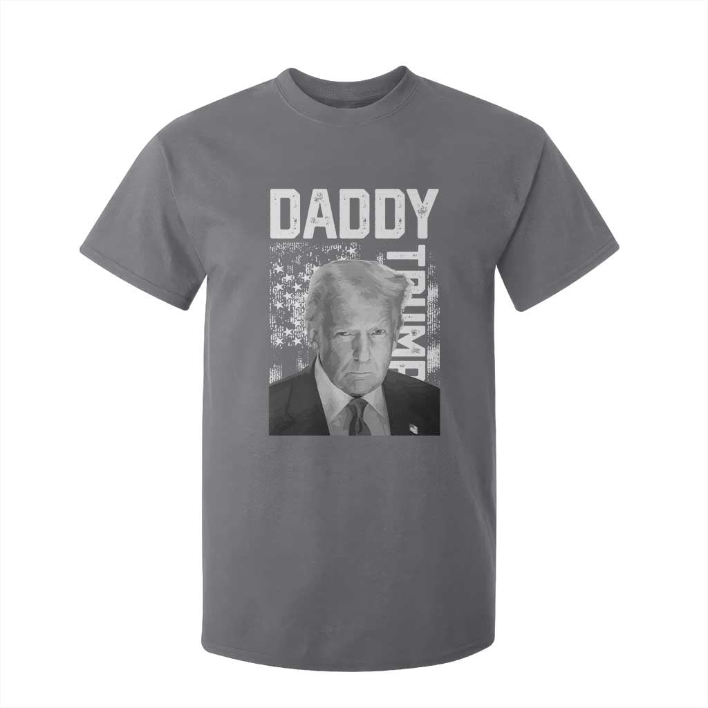 Daddy Trump T Shirt For Kid Patriotic American Flag TS02 Charcoal Print Your Wear