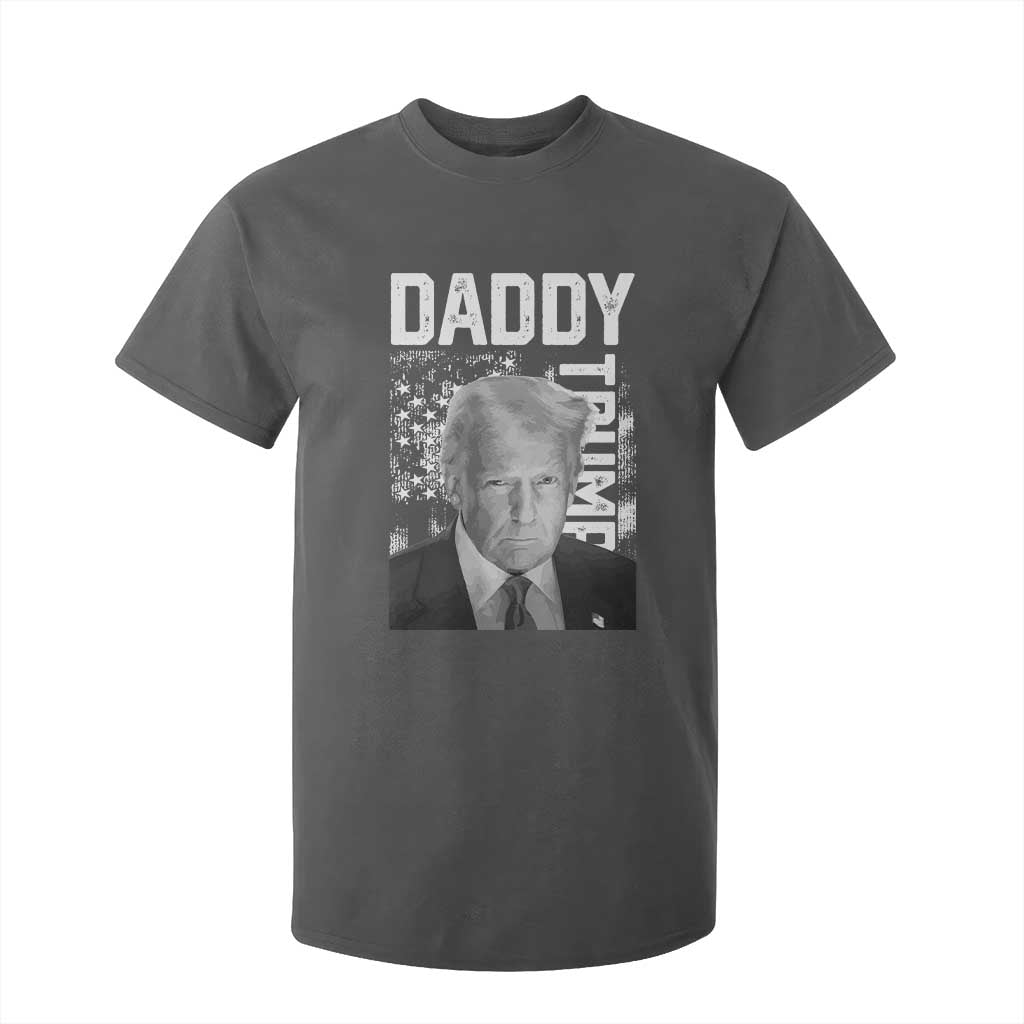 Daddy Trump T Shirt For Kid Patriotic American Flag TS02 Dark Heather Print Your Wear