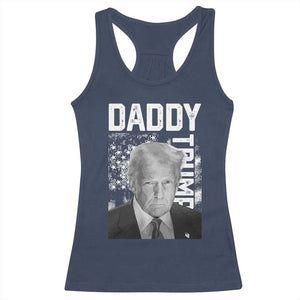 Daddy Trump Racerback Tank Top Patriotic American Flag TS02 Navy Print Your Wear