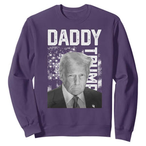 Daddy Trump Sweatshirt Patriotic American Flag TS02 Purple Print Your Wear