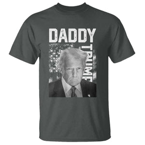 Daddy Trump T Shirt Patriotic American Flag TS02 Dark Heather Print Your Wear