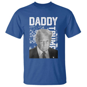Daddy Trump T Shirt Patriotic American Flag TS02 Royal Blue Print Your Wear