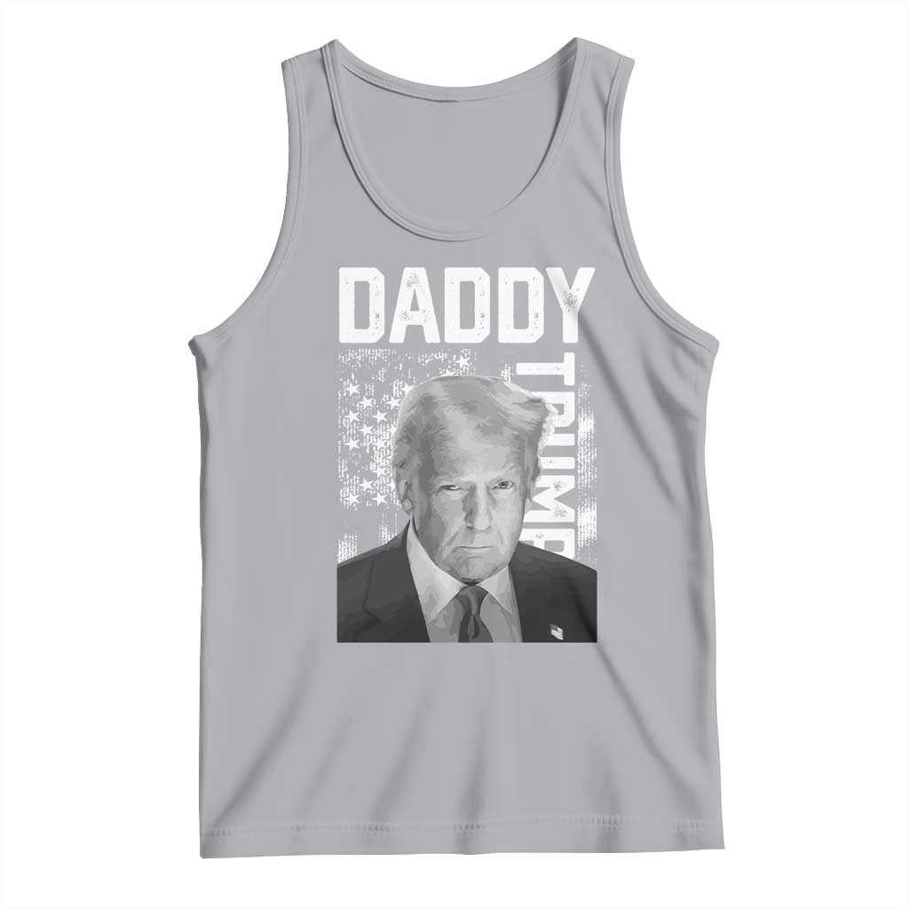 Daddy Trump Tank Top Patriotic American Flag TS02 Athletic Heather Print Your Wear