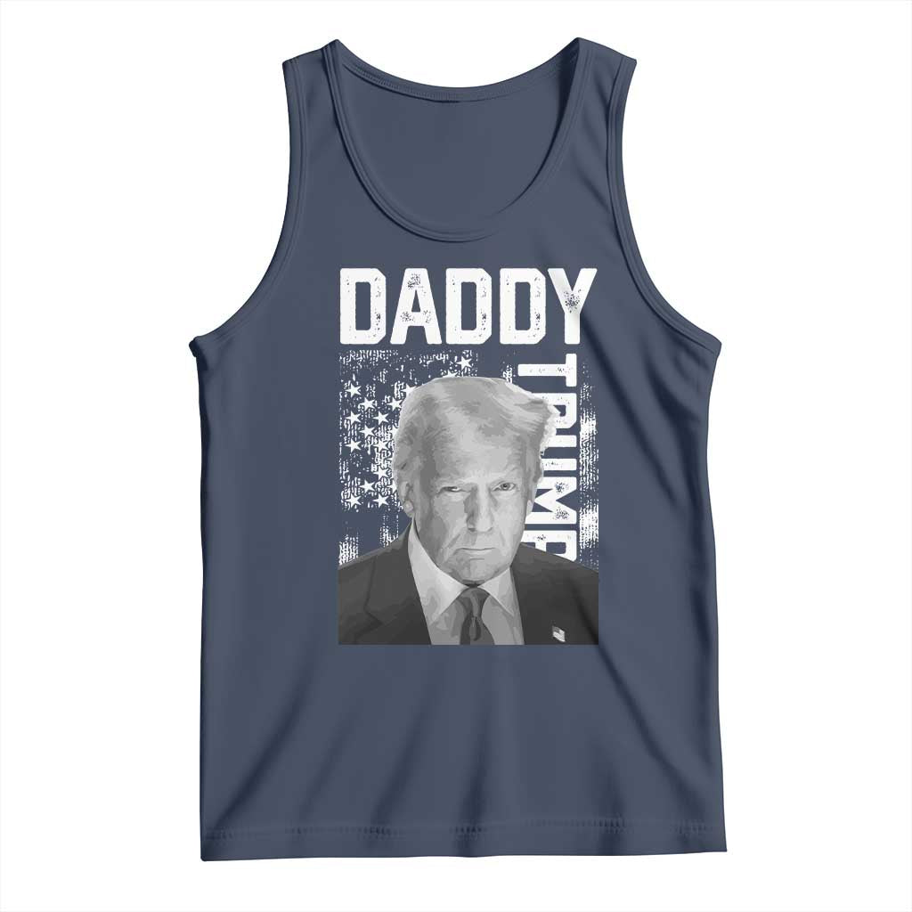 Daddy Trump Tank Top Patriotic American Flag TS02 Navy Print Your Wear