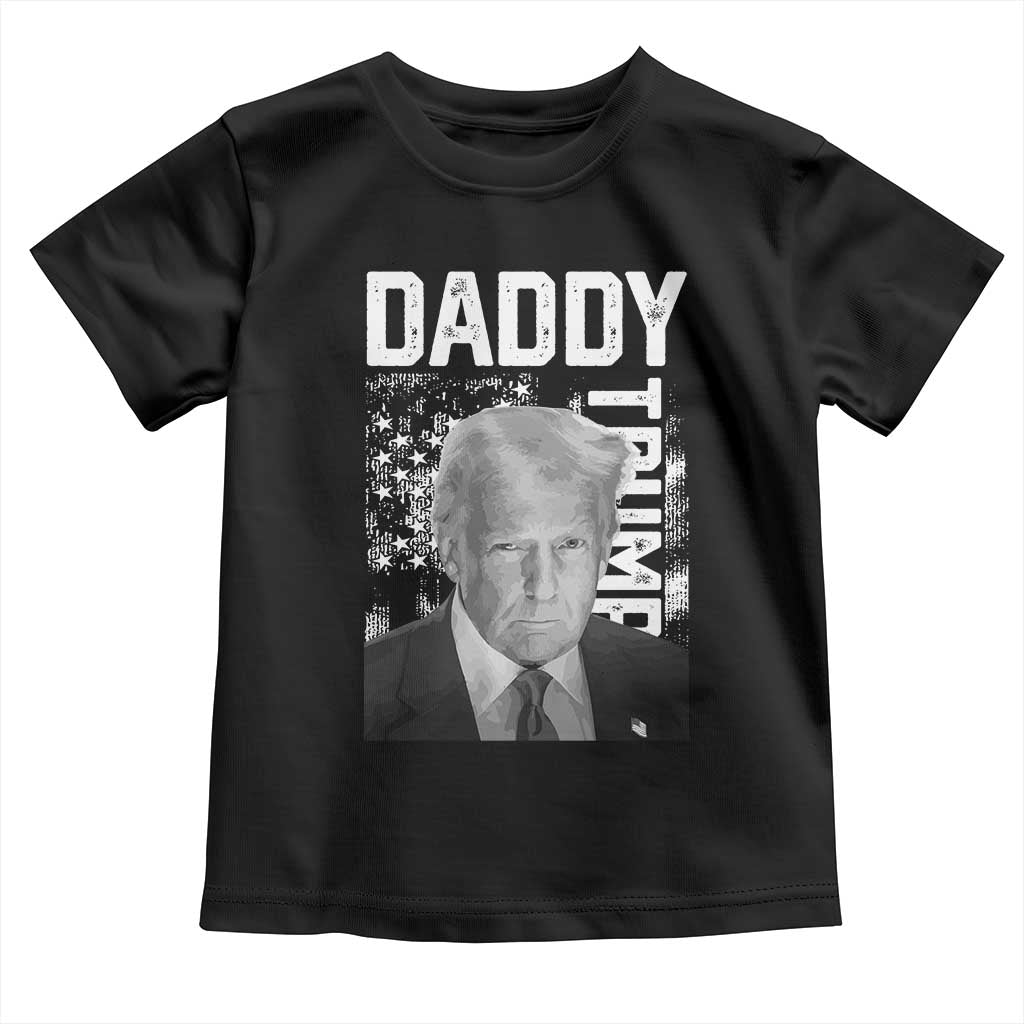 Daddy Trump Toddler T Shirt Patriotic American Flag TS02 Black Print Your Wear